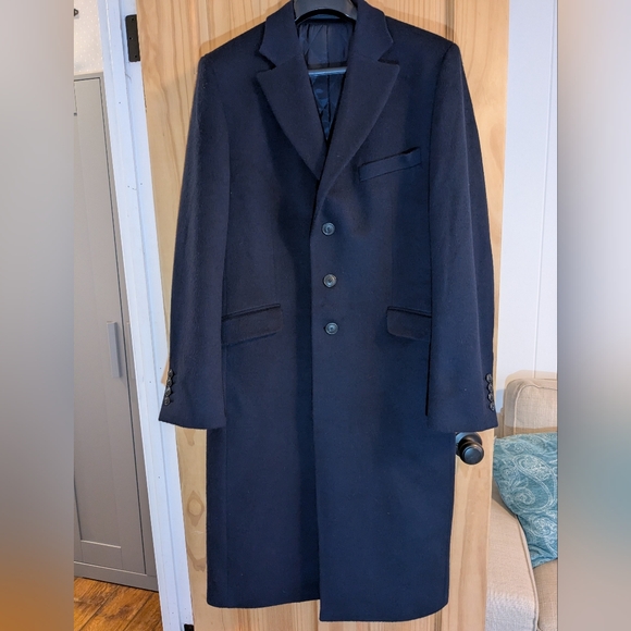 Men's Cashmere /Wool Overcoat - Picture 1 of 8